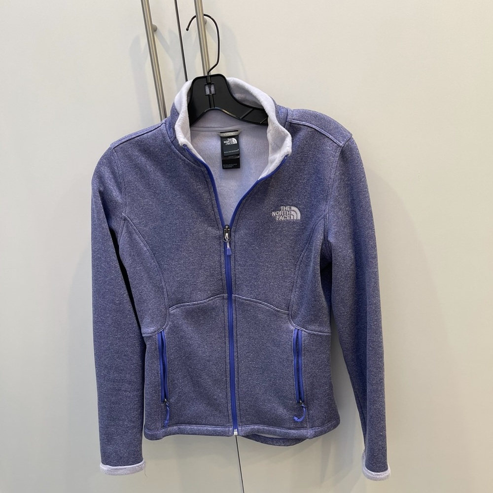 Purple North Face fleece zip up